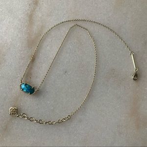 Kendra Scott Elisa Gold Pendant Necklace Turquoise